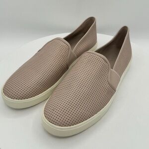 VINCE Perforated Leather Blair Women Sneakers SZ 10 CLR Taupe Clay MSRP $225 NEW